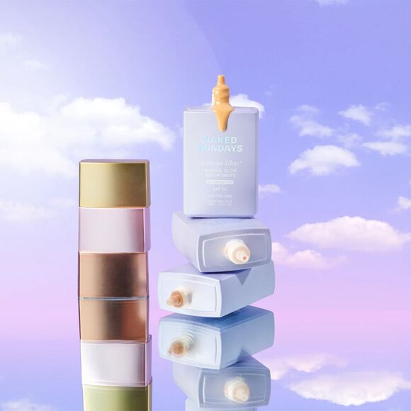 Naked Sundays CabanaGlow SPF 50 Glow Serum Drops Trio Bronze Illuminating Pearl - Picture 14 of 14